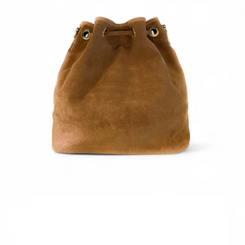 Sac bourse en daim APONI Camel