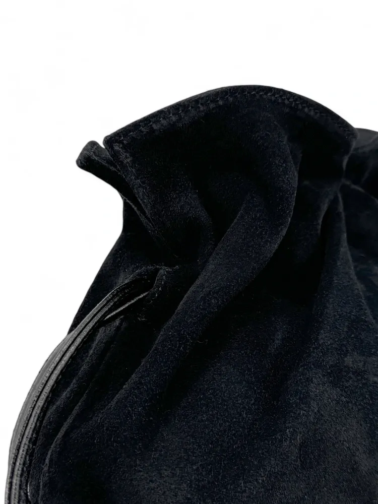 Sac bourse en daim CHENOA Noir