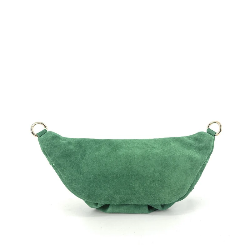Sac banane en daim LOUKA Vert anglais