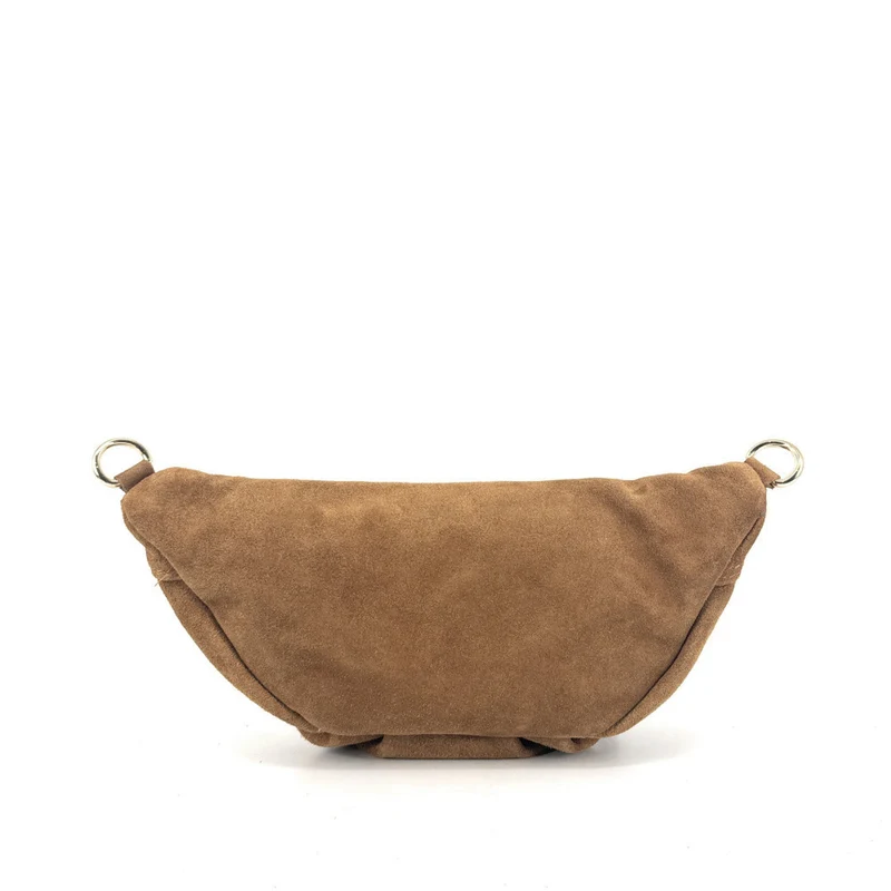 Sac banane en daim LOUKA Camel