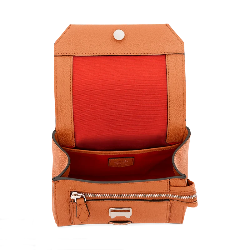 Flap bag with handle
