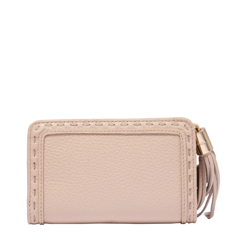 Rectangular zip compact wallet