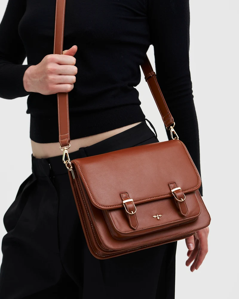 Tan Classic Satchel