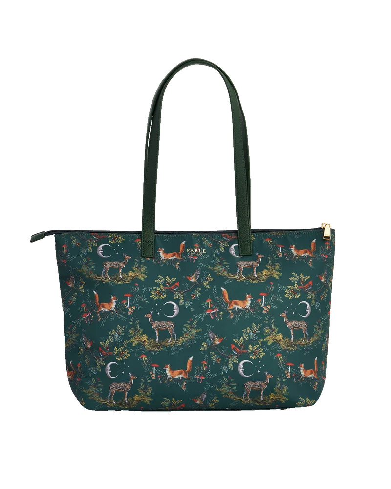 Green Into the Woods Grab Tote