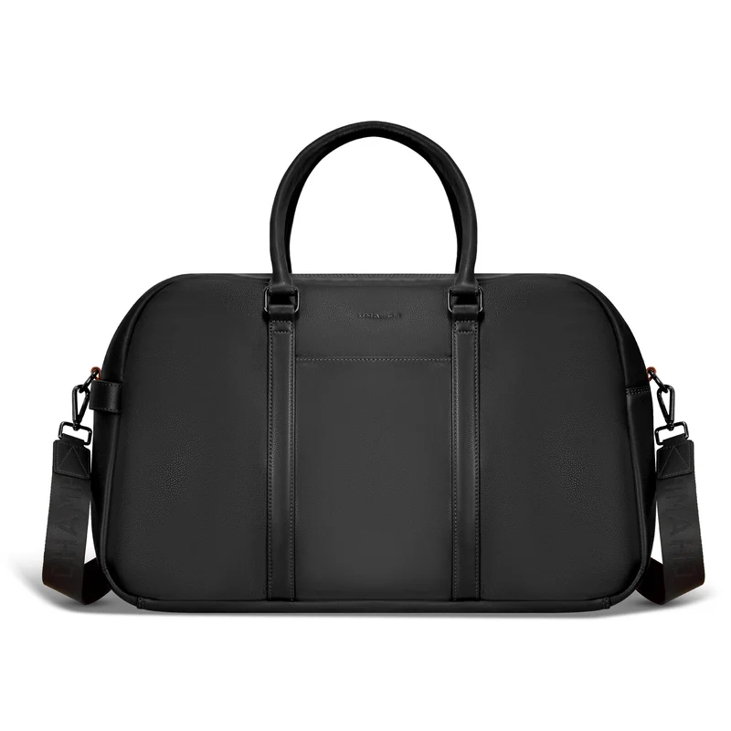 Onyx / Leather Duffle Bag *Drop Ship*