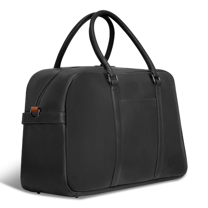 Onyx / Leather Duffle Bag *Drop Ship*