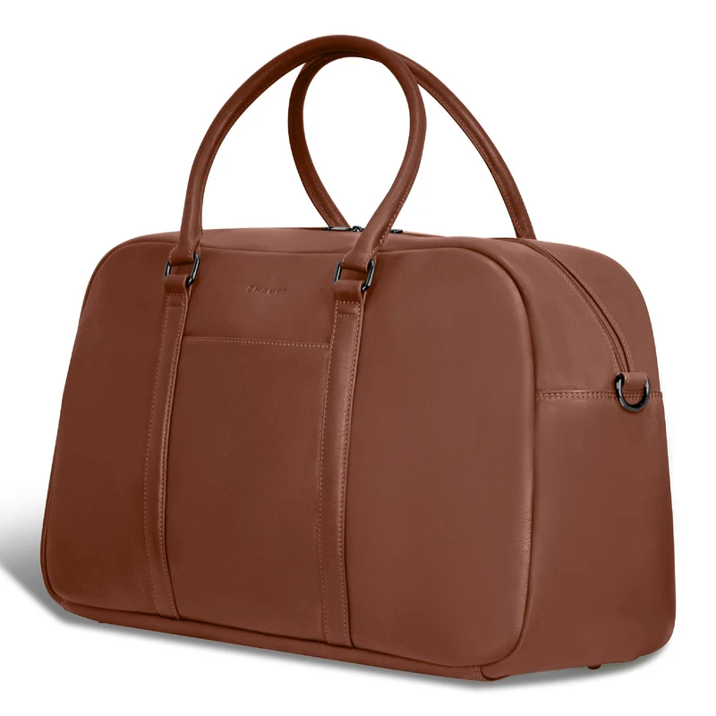 Onyx / Leather Duffle Bag *Drop Ship*