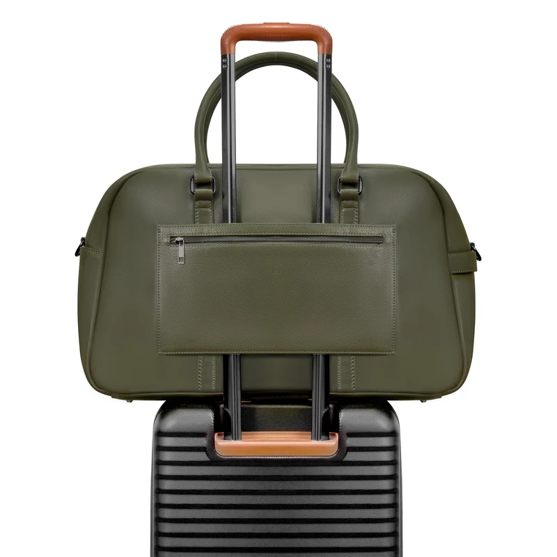 Onyx / Leather Duffle Bag *Drop Ship*