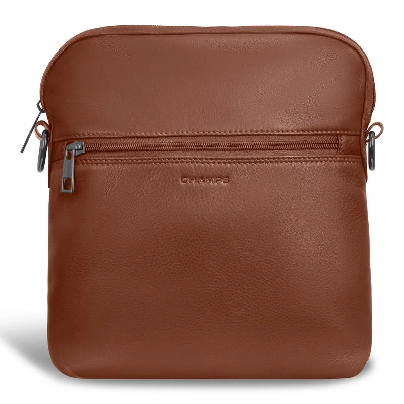 Onyx / Leather Cross-Body Bag *Drop Ship*