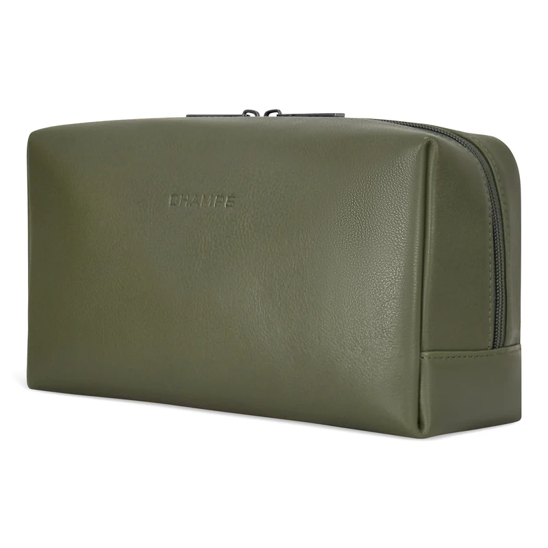 Onyx / Leather Toiletry Bag *Drop Ship*