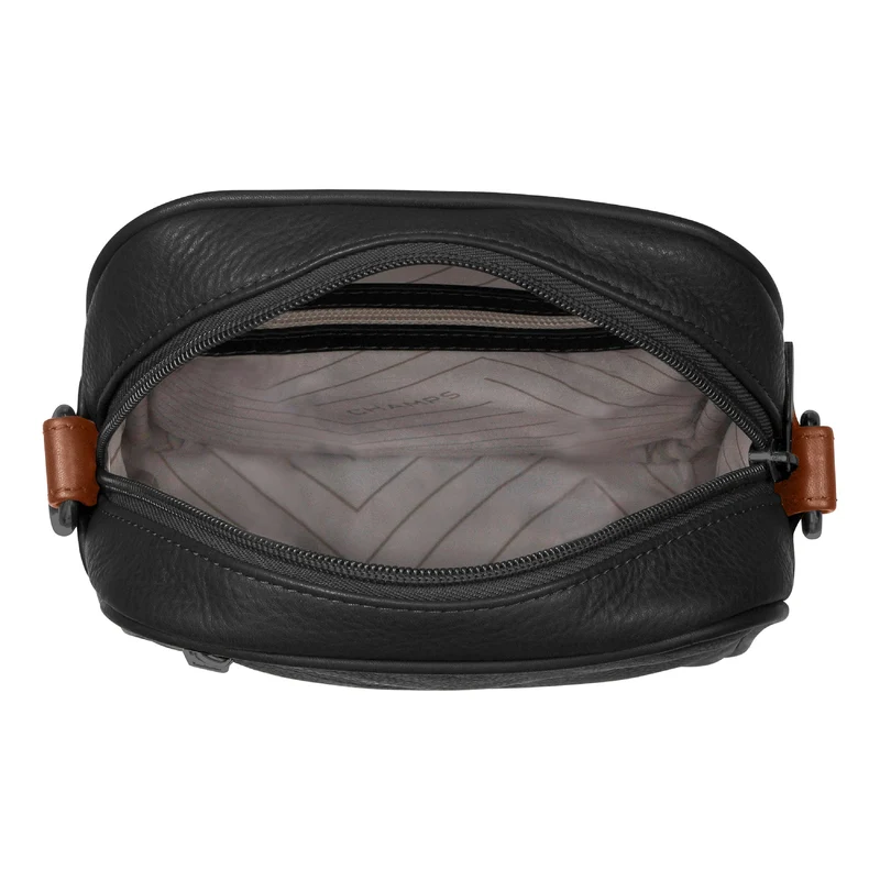 Onyx / Leather Vertical Cross-Body Bag *Drop Ship*