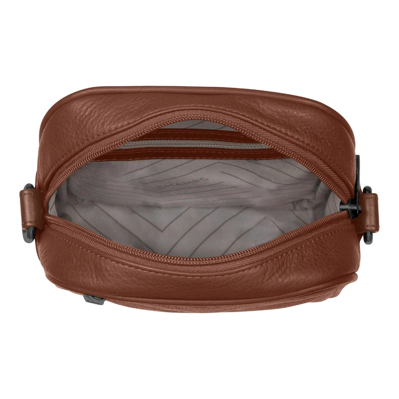 Onyx / Leather Vertical Cross-Body Bag *Drop Ship*