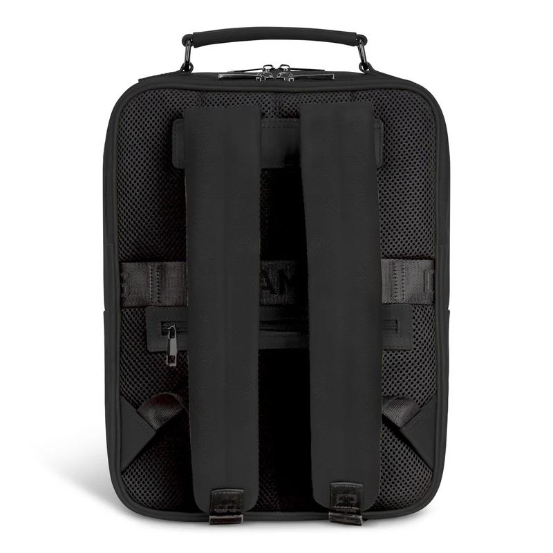 Onyx / Leather Compact Backpack *Drop Ship*