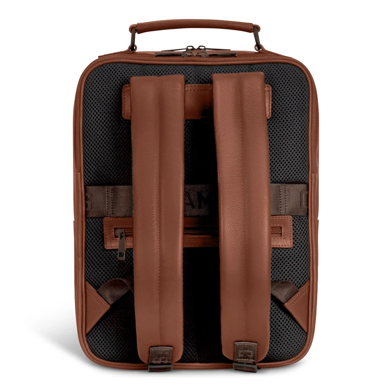 Onyx / Leather Compact Backpack *Drop Ship*