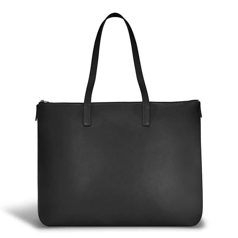 Onyx / Leather Business Tote *Drop Ship*