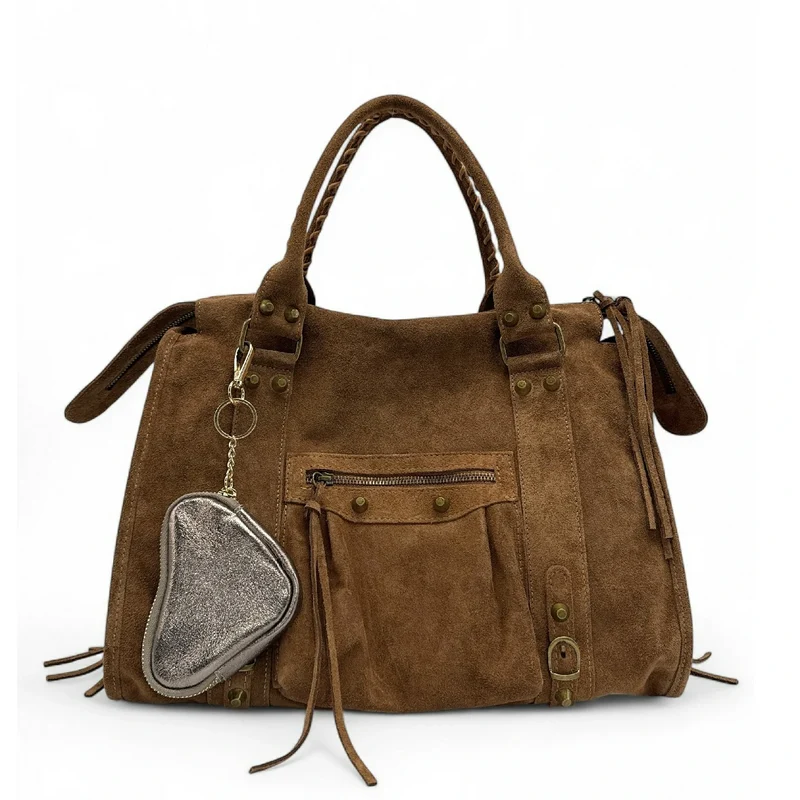 Porte-monnaie porte-clés en cuir irisé SWEETIE Champagne