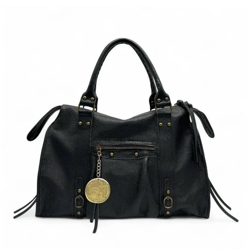 Charm de sac sesterce en métal doré FORTUNA
