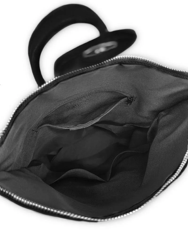 Sac à dos antivol en cuir grainé DORA Noir