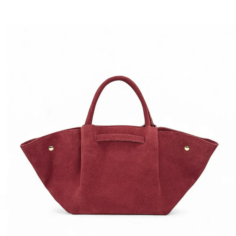 Sac cabas en daim CAPRI SUEDE Rouge foncé