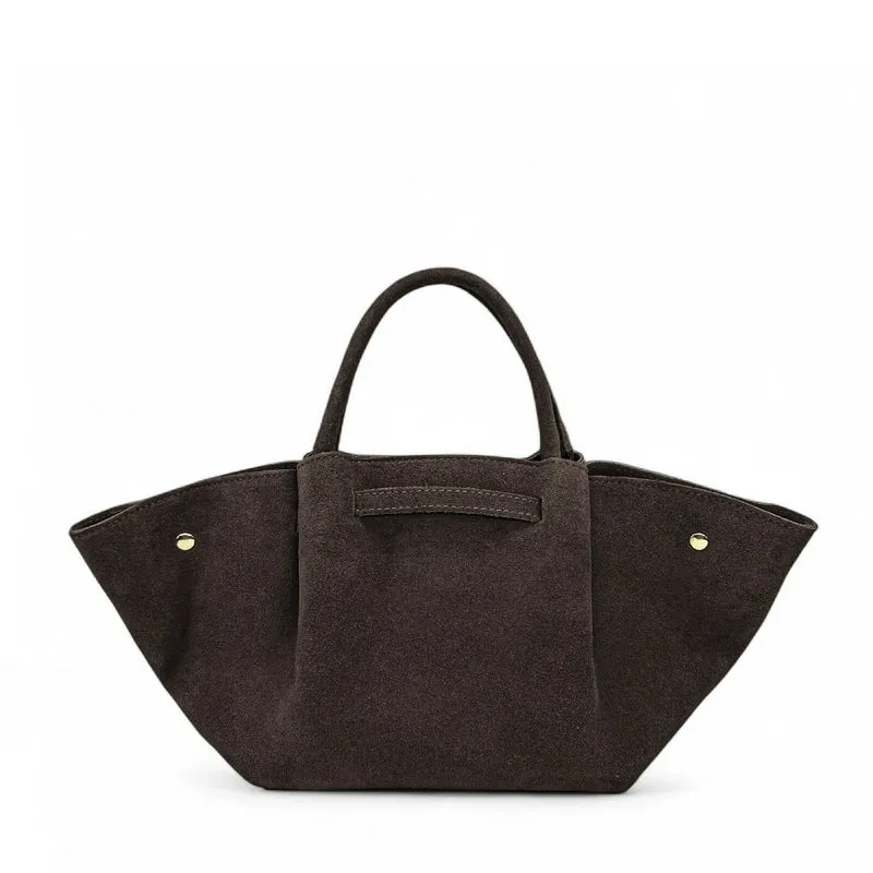 Sac cabas en daim CAPRI SUEDE Marron Chocolat