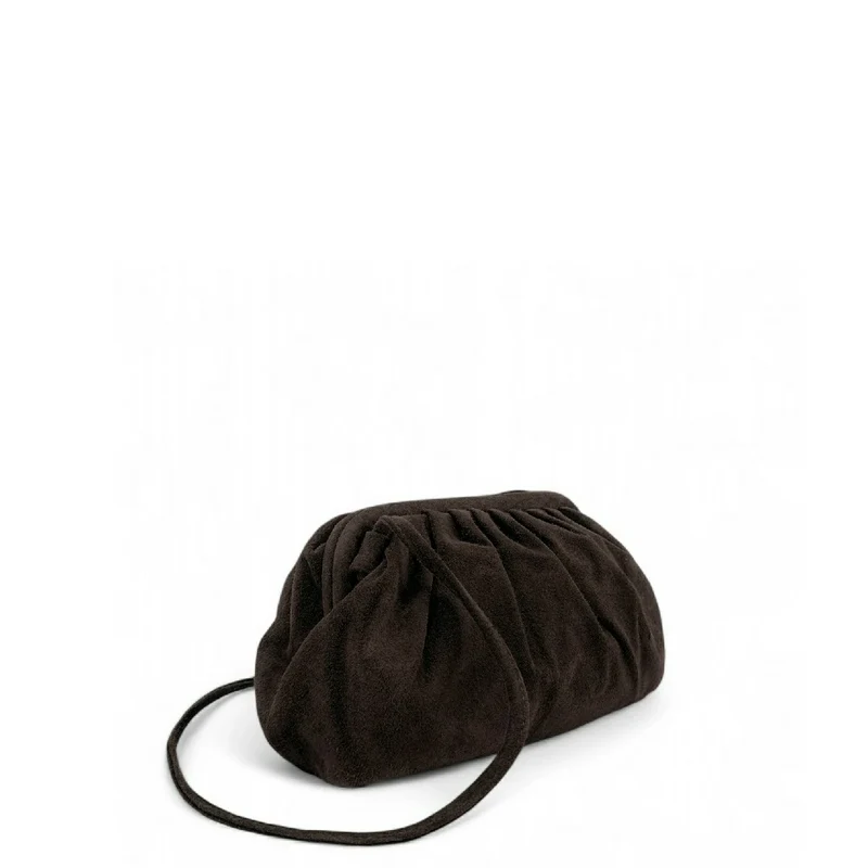 Sac à main pouch en daim BRASILIA Chocolat
