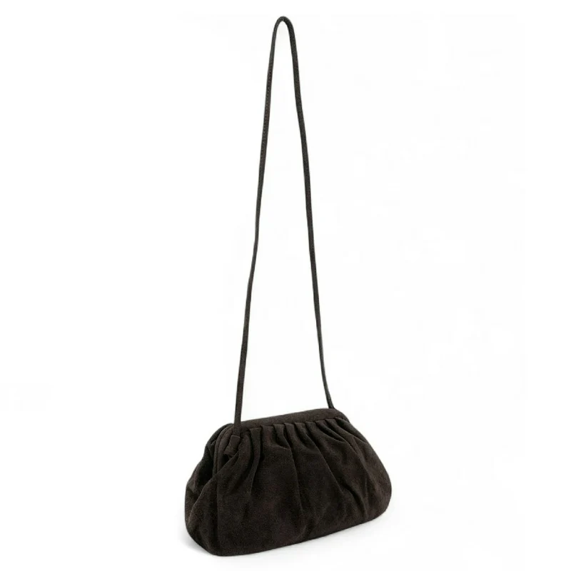 Sac à main pouch en daim BRASILIA Chocolat