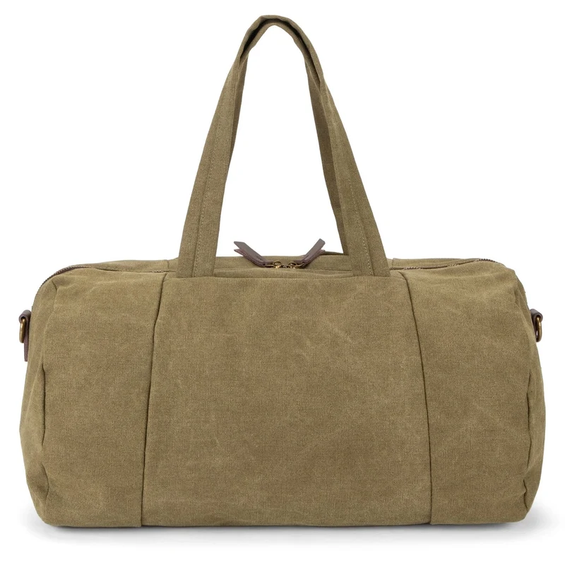 Sac bowling en toile et cuir LEDRU-ROLLIN Vert olive