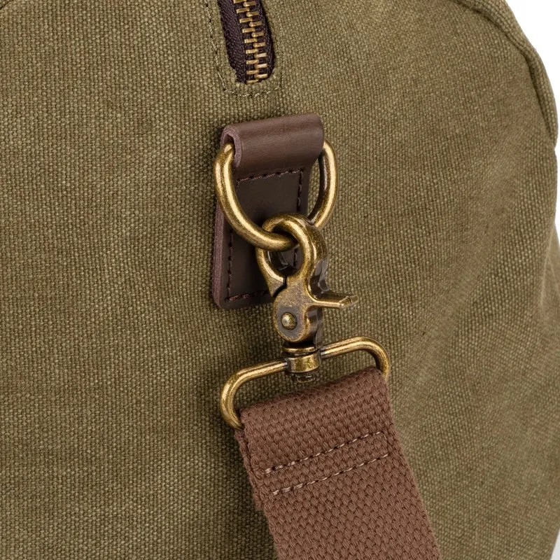 Sac bowling en toile et cuir LEDRU-ROLLIN Vert olive