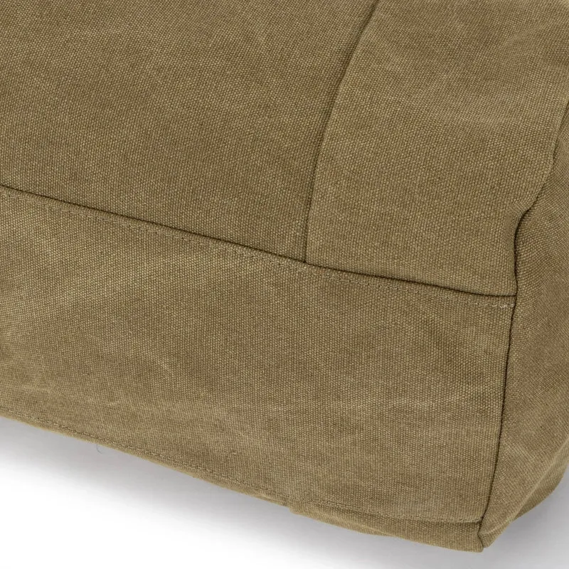 Sac bowling en toile et cuir LEDRU-ROLLIN Vert olive