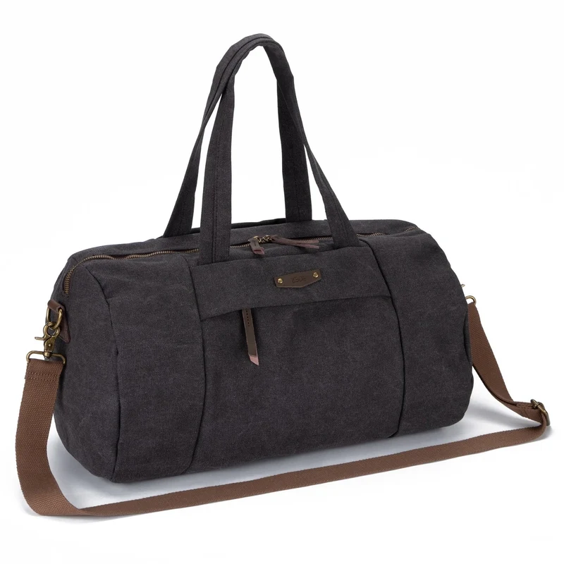 Sac bowling en toile et cuir LEDRU-ROLLIN Noir
