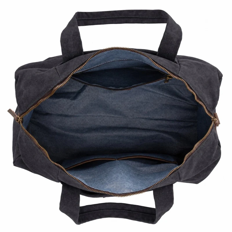 Sac bowling en toile et cuir LEDRU-ROLLIN Noir