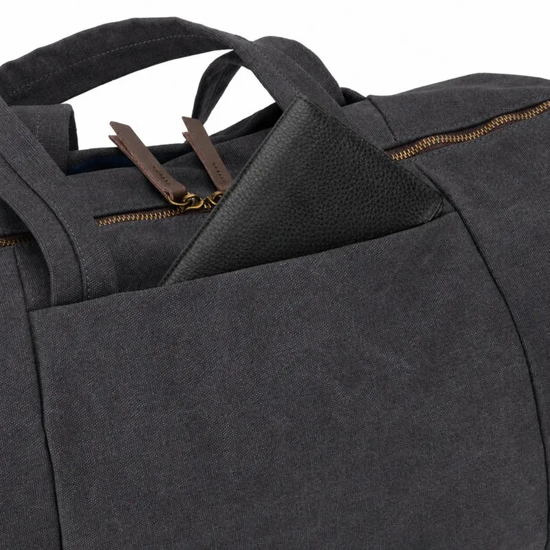 Sac bowling en toile et cuir LEDRU-ROLLIN Noir