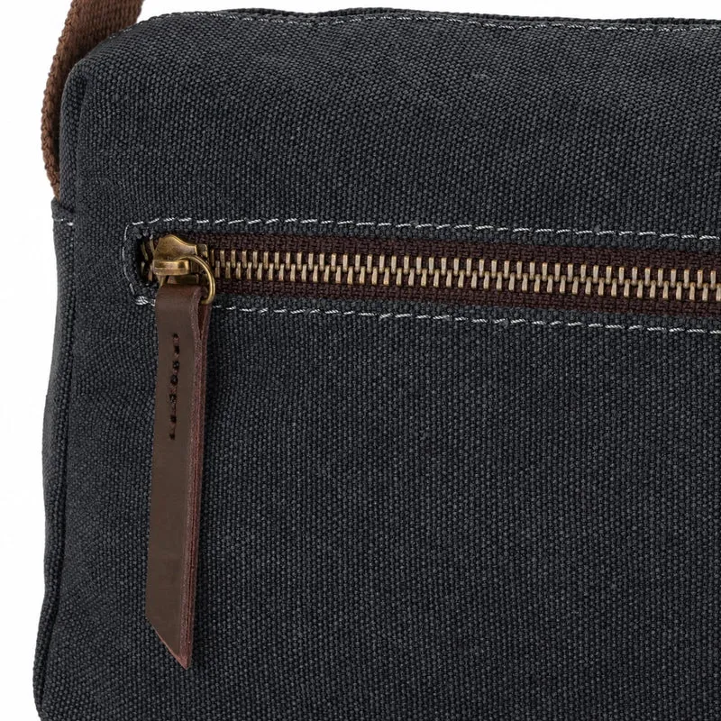 Sac trotteur en toile et cuir GARIBALDI Noir