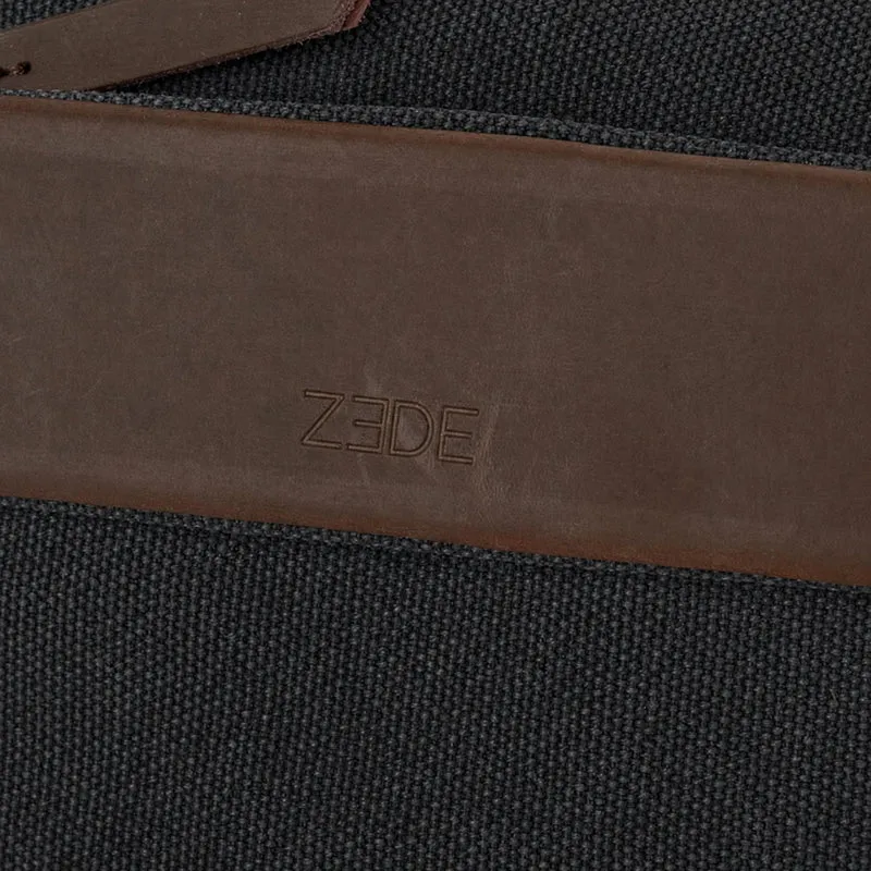 Sac trotteur en toile et cuir GARIBALDI Noir