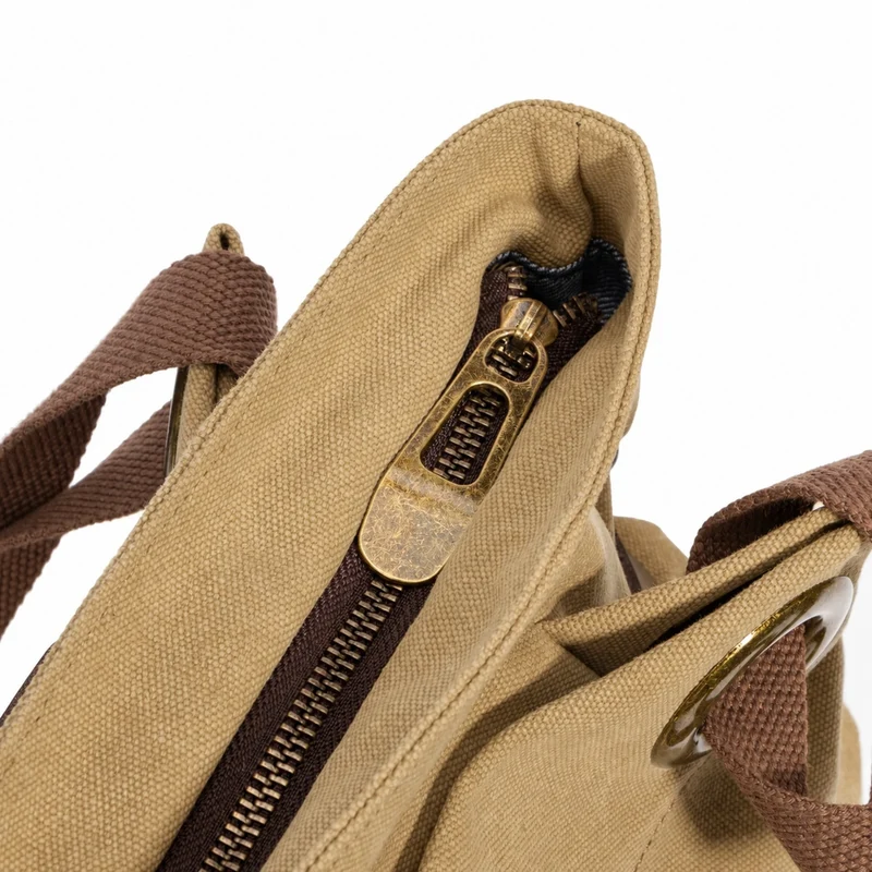 Sac porté épaule en cuir et toile PONT-DES-ARTS MINI Jaune