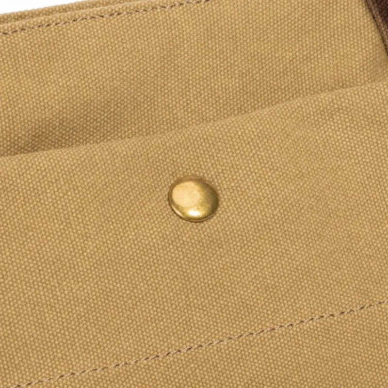 Sac porté épaule en cuir et toile PONT-DES-ARTS MINI Jaune