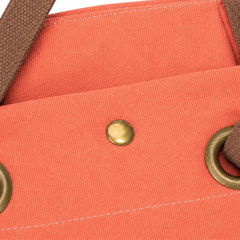 Sac porté épaule en cuir et toile PONT-DES-ARTS MINI Rose corail