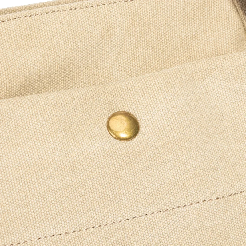 Sac porté épaule en cuir et toile PONT-DES-ARTS MINI Beige