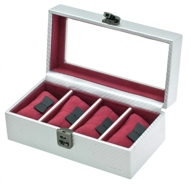 Coffret 4 Montres Davidt's Graphite Argent