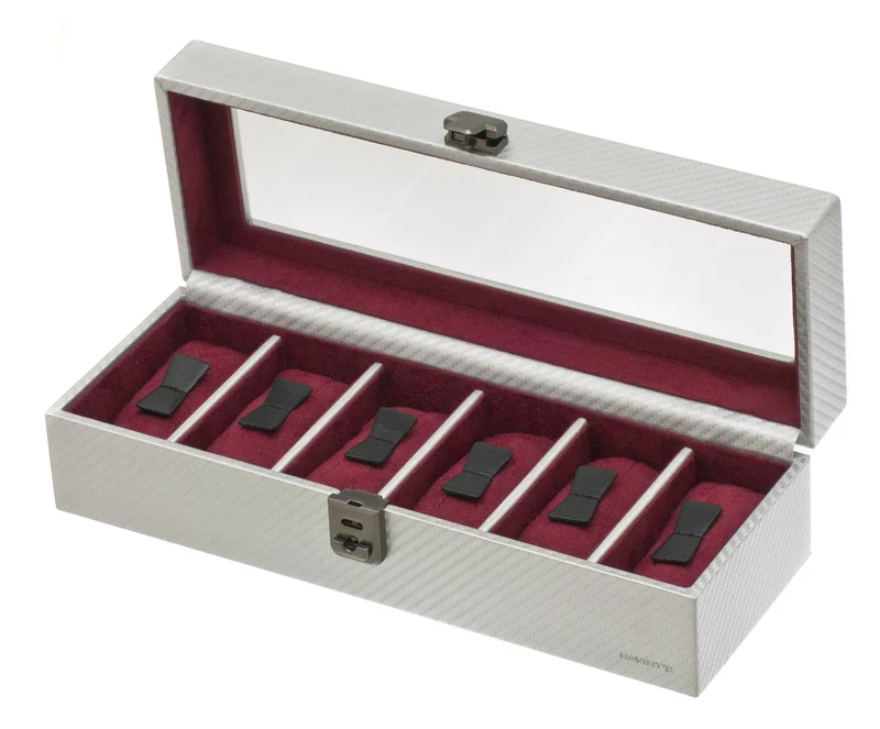 Coffret 6 Montres Davidt's Graphite Argent
