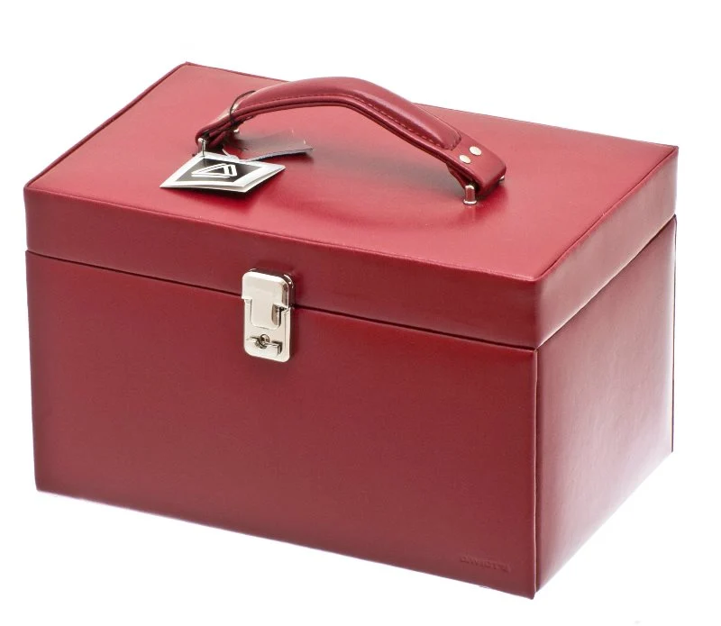 Coffret à bijoux DAVIDT'S Chrome Rouge