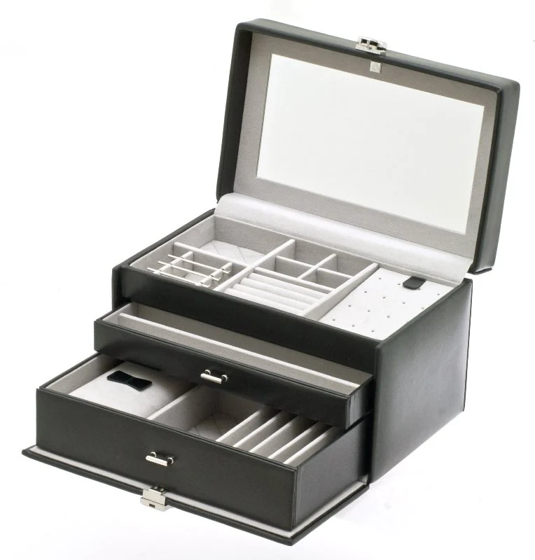 Coffret à bijoux DAVIDT'S Chrome Noir