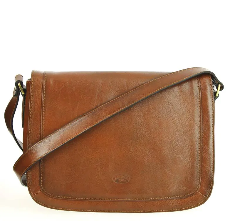 Sac bandoulière femme cuir KATANA Marron