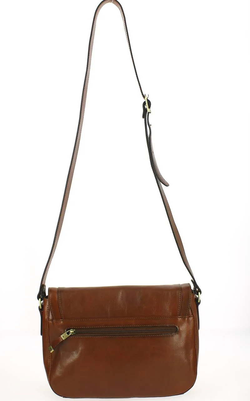 Sac bandoulière femme cuir KATANA Marron