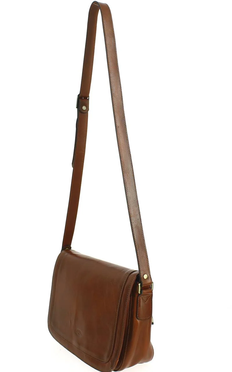 Sac bandoulière femme cuir KATANA Marron
