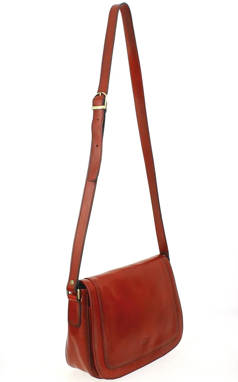 Sac bandoulière femme cuir KATANA Rouge
