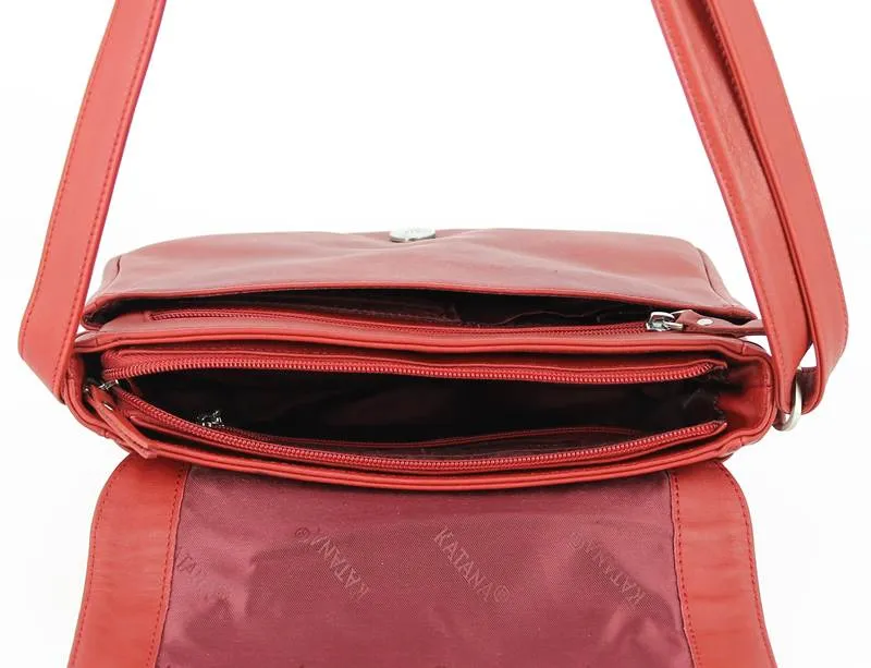 Petit sac besace KATANA Bordeaux