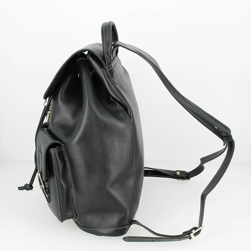 Sac à dos KATANA cuir de vachette noir