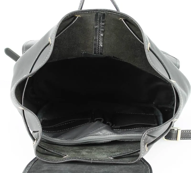 Sac à dos KATANA cuir de vachette noir