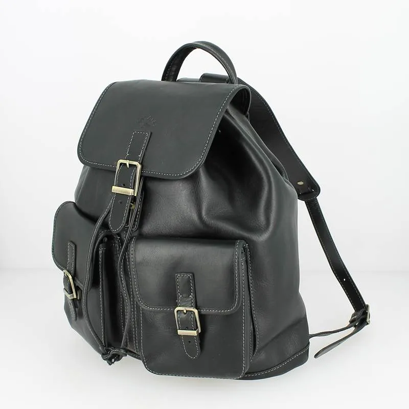 Sac à dos KATANA cuir de vachette noir